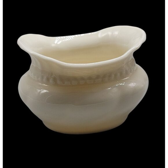 Lenox Open Sugar Bowl Colonial Collection Porcelain Embossed Design Oval 2.75"T - Picture 6 of 8